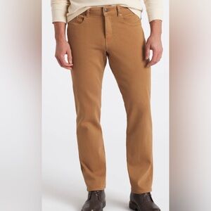 Dub Dublin Prescott relaxed straight warp weft 38 x 32 tan men's‎ pants pockets